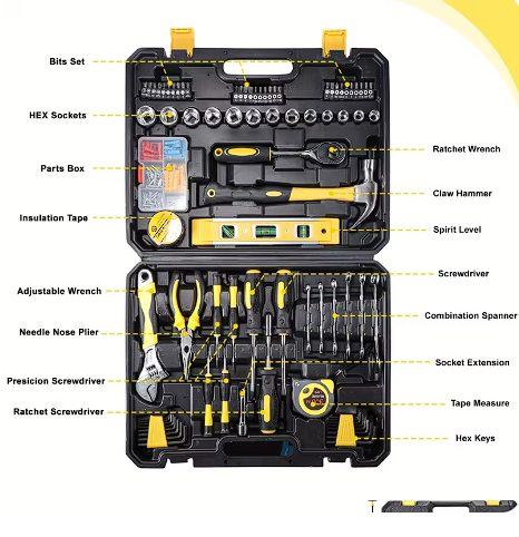 Acmount 140-Piece Tool Kit / Kit herramientas Acmount 140 piezas